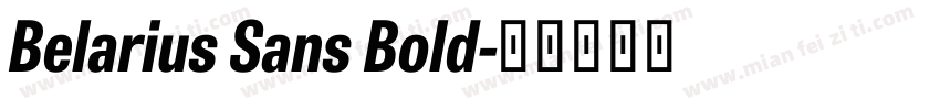 Belarius Sans Bold字体转换